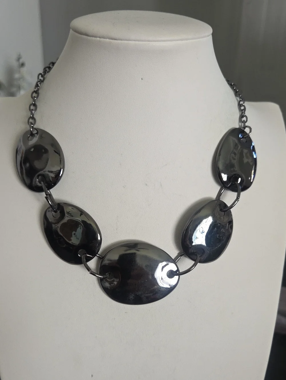 Paparazzi Edgy Gun Metal Necklace NWT